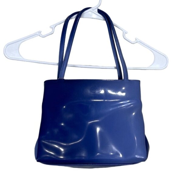 Jeanne Lottie Women's Handbag Purse Minimalist Purple Ombre Shiny - Picture 7 of 8